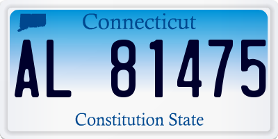 CT license plate AL81475