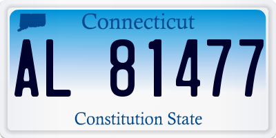CT license plate AL81477