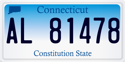 CT license plate AL81478