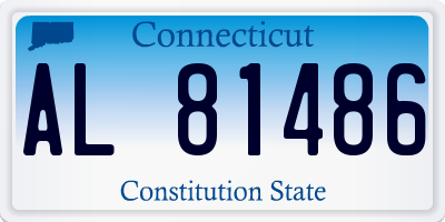 CT license plate AL81486