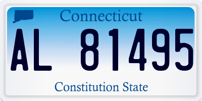 CT license plate AL81495