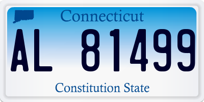 CT license plate AL81499