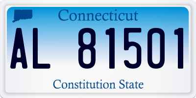 CT license plate AL81501
