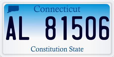 CT license plate AL81506