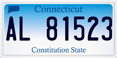 CT license plate AL81523
