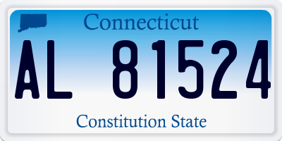 CT license plate AL81524