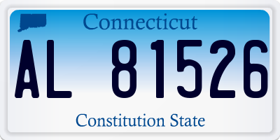 CT license plate AL81526