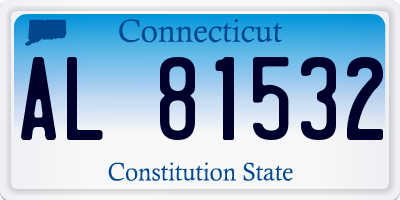 CT license plate AL81532