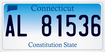 CT license plate AL81536