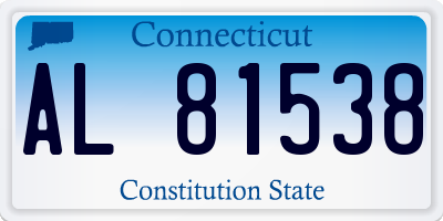 CT license plate AL81538