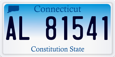 CT license plate AL81541