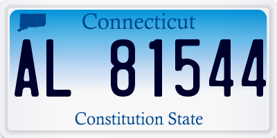 CT license plate AL81544