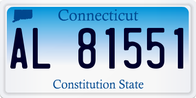 CT license plate AL81551