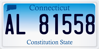 CT license plate AL81558