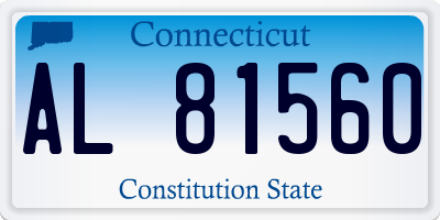 CT license plate AL81560