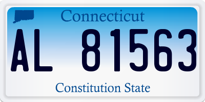 CT license plate AL81563