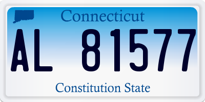 CT license plate AL81577