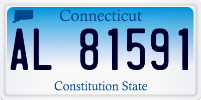 CT license plate AL81591