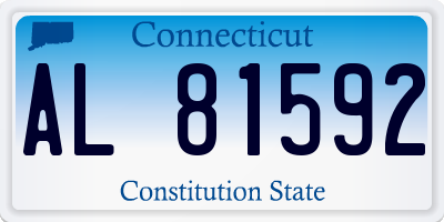 CT license plate AL81592