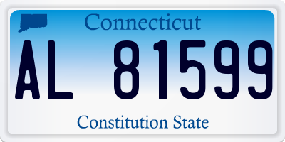 CT license plate AL81599