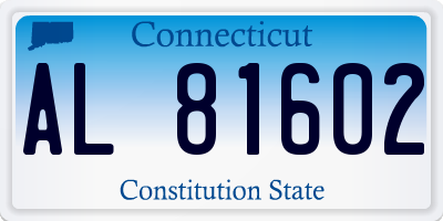 CT license plate AL81602