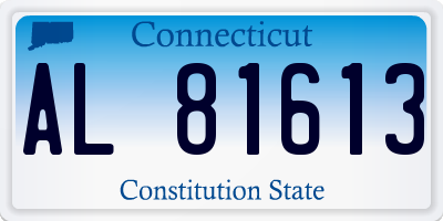 CT license plate AL81613