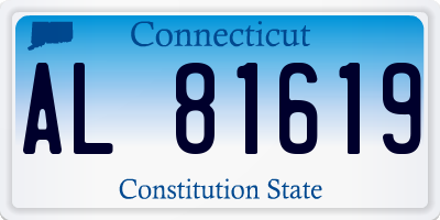 CT license plate AL81619