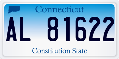 CT license plate AL81622