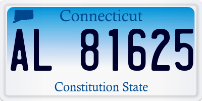 CT license plate AL81625