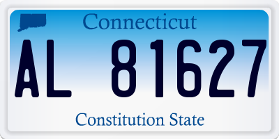 CT license plate AL81627