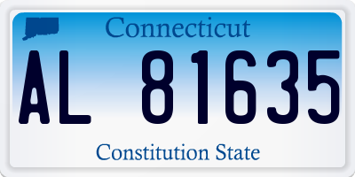 CT license plate AL81635