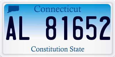 CT license plate AL81652