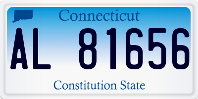 CT license plate AL81656