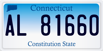 CT license plate AL81660