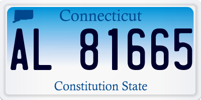 CT license plate AL81665