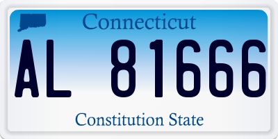 CT license plate AL81666