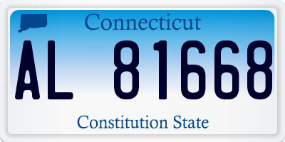 CT license plate AL81668