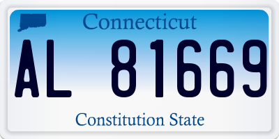 CT license plate AL81669