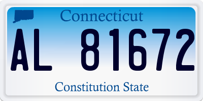 CT license plate AL81672