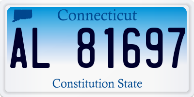 CT license plate AL81697