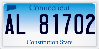 CT license plate AL81702