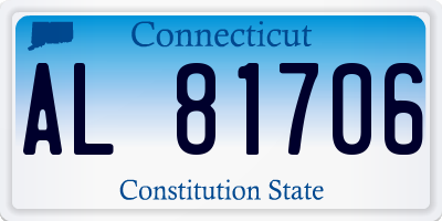 CT license plate AL81706