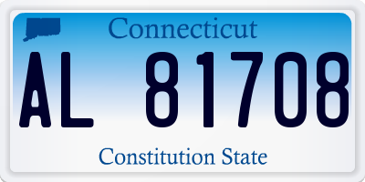CT license plate AL81708