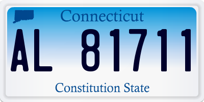 CT license plate AL81711