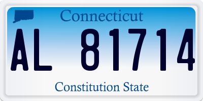 CT license plate AL81714