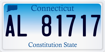 CT license plate AL81717