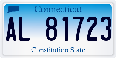 CT license plate AL81723