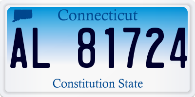 CT license plate AL81724