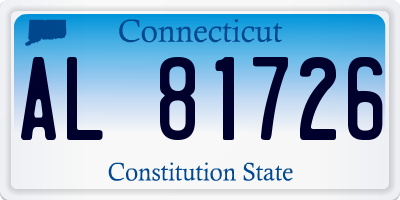 CT license plate AL81726
