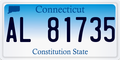 CT license plate AL81735